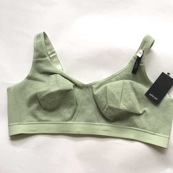 Deesse Bra 46 C Wireless Gree  T-shirt Comfort Cotton blend - Picture 1 of 8